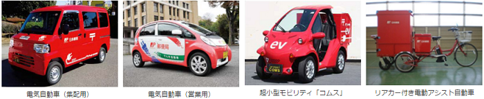 日本郵便による低公害車への切替